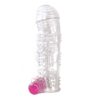 Funda para el pene texturizada con bala vibradora