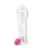 Funda para el pene texturizada con bala vibradora