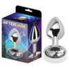 Plug anal con joya color blanco