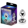 Plug anal con joya color blanco - Imagen 4