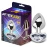 Plug anal base corazón blanco