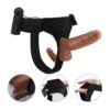 Arnés con dildo doble retráctil con vibración - Imagen 10