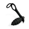 Aksten. Plug anal con vibración y anillo para pene y testículos - Imagen 3