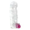 Funda para el pene texturizada con bala vibradora - Imagen 3