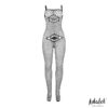 Katia Bodystocking de rejilla con patrones geométricos - Imagen 3