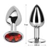 Plug anal con joya rubí - Imagen 2