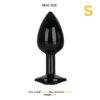 Blackgem. Plug anal metálico con joya [S] - Imagen 4