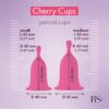 Cherry cup kit copas menstruales dos tallas - Imagen 4