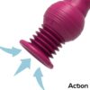 Rocket. Vibrador con thrusting ultra jet thruster con ventosa - Imagen 4