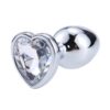 Plug anal base corazón blanco - Imagen 4