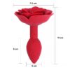 Plug anal con rosa - Imagen 6