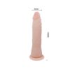Dildo con ventosa color natural 21 cm - Imagen 6