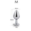 Plug anal base corazón blanco - Imagen 6