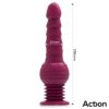 Rocket. Vibrador con thrusting ultra jet thruster con ventosa - Imagen 8