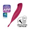 Twirling pro. Succionador y vibrador app