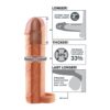 Mega. Extensión de pene con anilla para testículos - Imagen 2