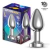 Dimpor. Plug anal cromado con vibración - Imagen 15
