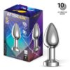 Dimpor. Plug anal cromado con vibración