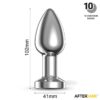 Dimpor. Plug anal cromado con vibración - Imagen 12