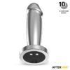 Sarmy. Plug anal cromado con vibración - Imagen 3