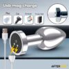 Dimpor. Plug anal cromado con vibración - Imagen 7