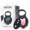 Darkblack. Anillo vibrador con led. Control remoto