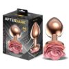 Plug anal oro rosa con rosa - Imagen 2