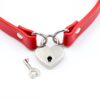 Collar chocker con candado de corazón - Imagen 4