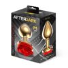 Plug anal dorado con rosa roja - Imagen 8