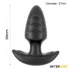 Frank. Plug anal con vibración, rotación 360º y control remoto - Imagen 7