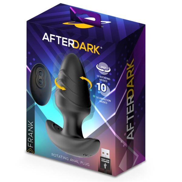 Frank. Plug anal con vibración, rotación 360º y control remoto - Imagen 8